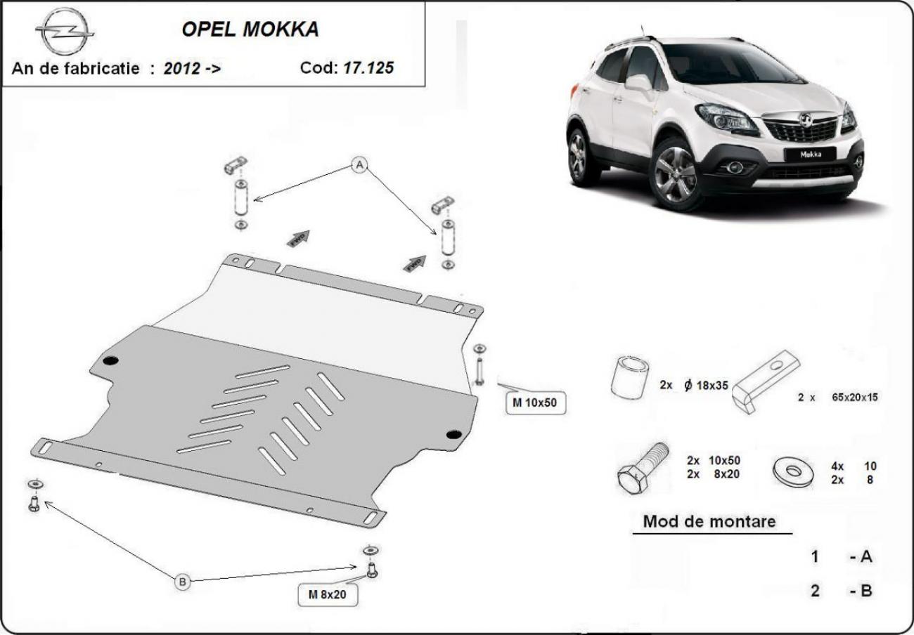 Pohjapanssari Teräs Moottori+ | Opel Mokka A (2012-2019) - 3