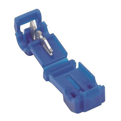 Strömtjuv Snabbkoppling Blå 1,0-2,5mm² 10-pakke