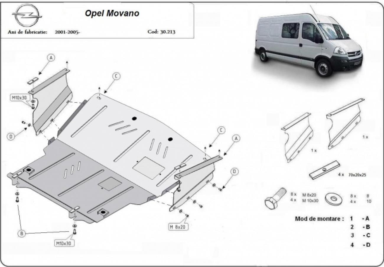 Skid plate Steel Engine+ | Opel Movano A (1998-2010) - 3