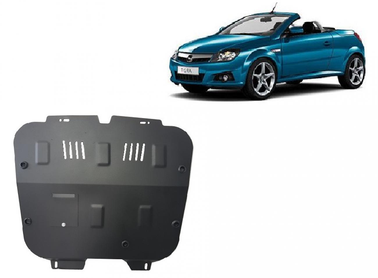 Hasplåt Stål Motor+ | Opel Tigra B (2004-2009) - 2