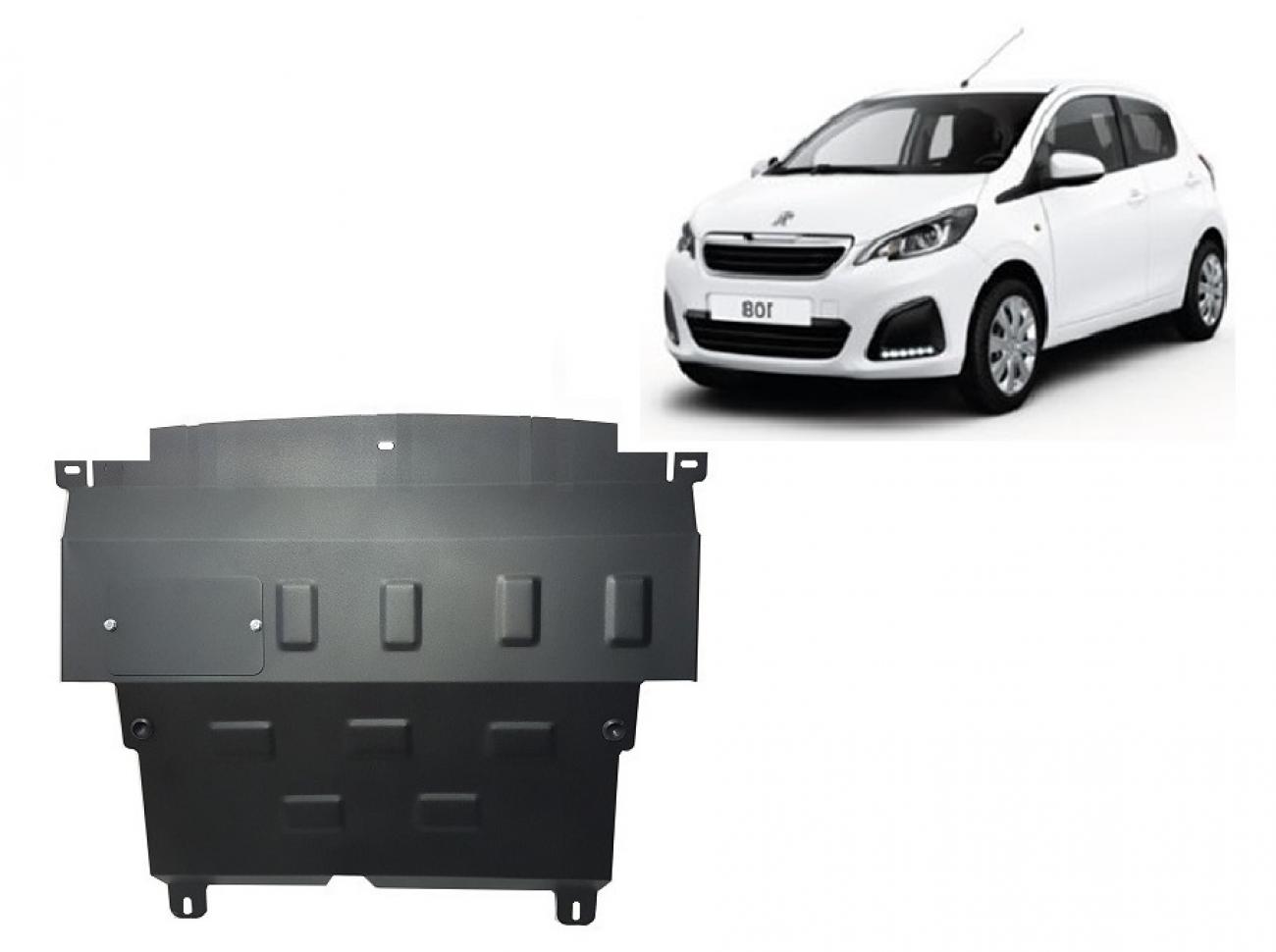 Hasplåt Stål Motor+ | Peugeot 108 (2014-2021) - 2