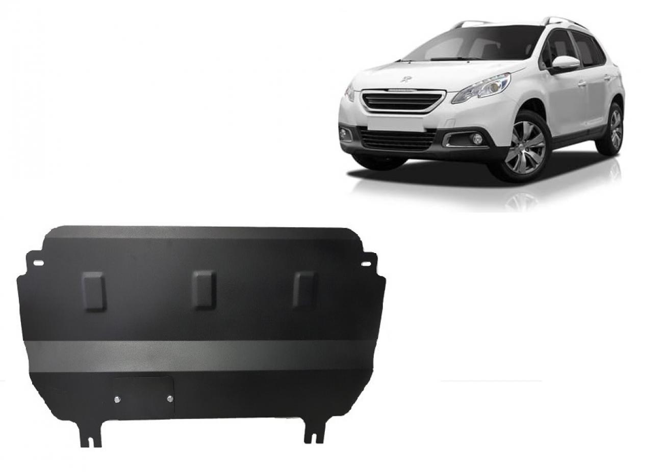 Hasplåt Stål Motor+ | Peugeot 2008 (2013-2019) - 2