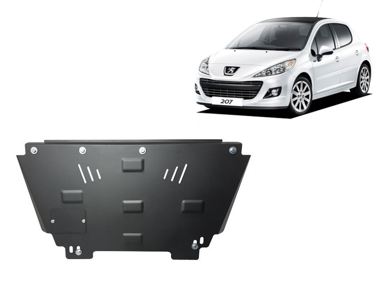 Bunnplate Stål Motor+ | Peugeot 207 (2006-2014) - 2