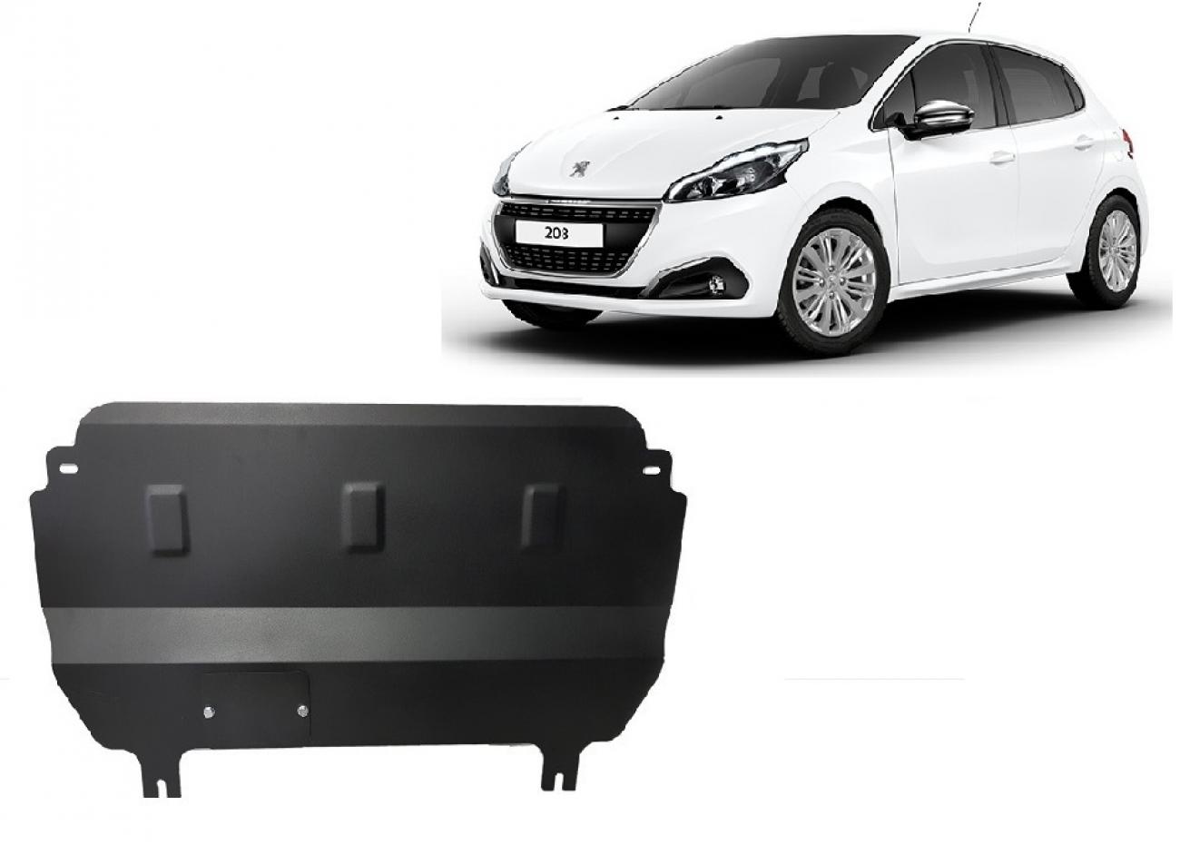 Hasplåt Stål Motor+ | Peugeot 208 (2012-2019) - 2