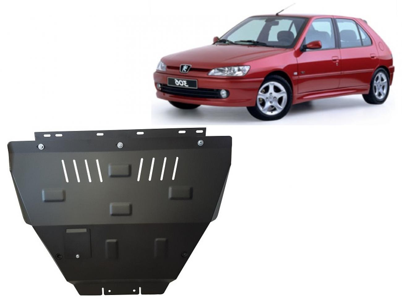 Hasplåt Stål Motor+ | Peugeot 306 (1997-2004) - 2
