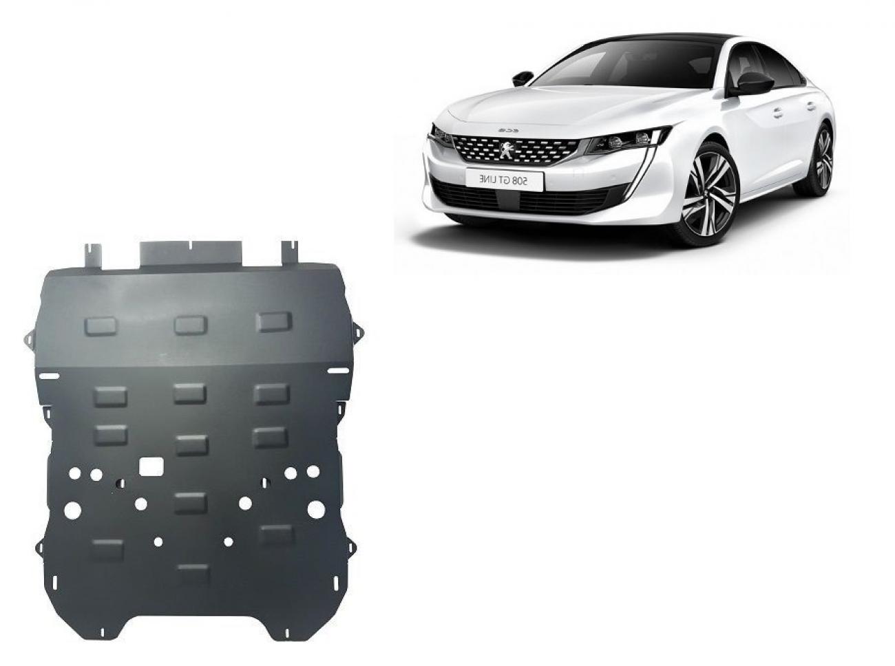 Skid plate Steel Engine+ | Peugeot 508 (2018-2026) - 2