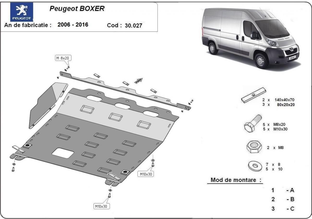 Skid plate Steel Engine+ | Peugeot Boxer (2006-2016) - 3