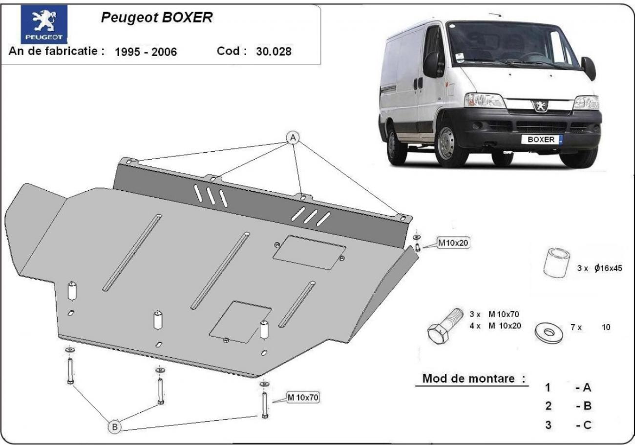 Skid plate Steel Engine+ | Peugeot Boxer (1996-2006) - 3