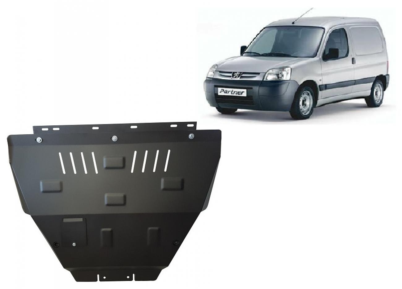 Hasplåt Stål Motor+ | Peugeot Partner (1996-2008) - 2