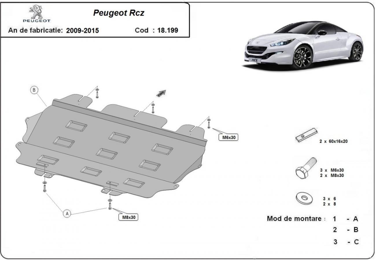 Skid plate Steel Engine+ | Peugeot Rcz (2009-2015) - 3