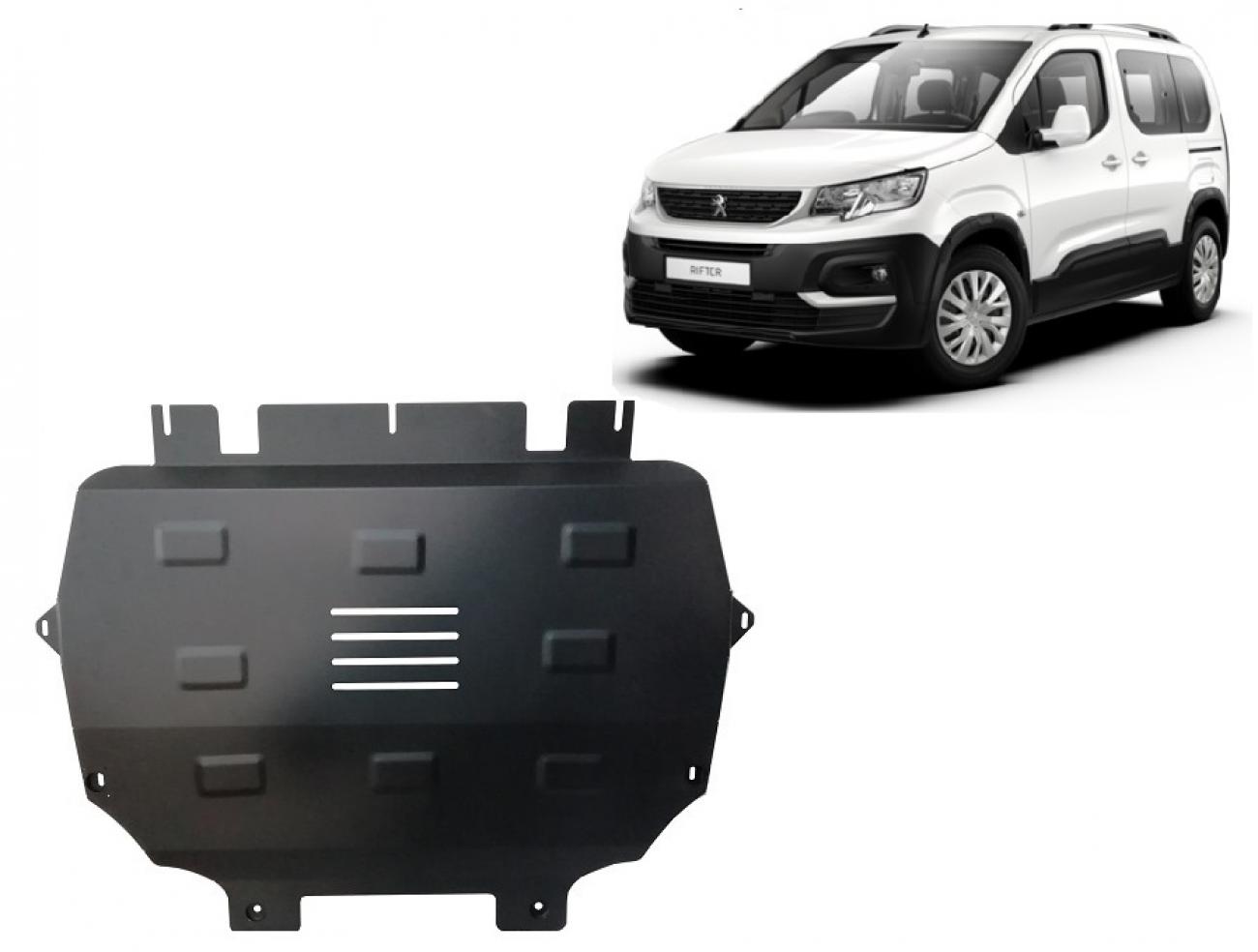 Bundplade Stål Motor+ | Peugeot Rifter / Partner (2018-2026) - 2