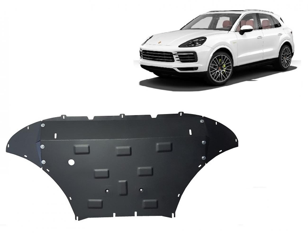 Hasplåt Stål Motor+ | Porsche Cayenne (2018-2026) - 2