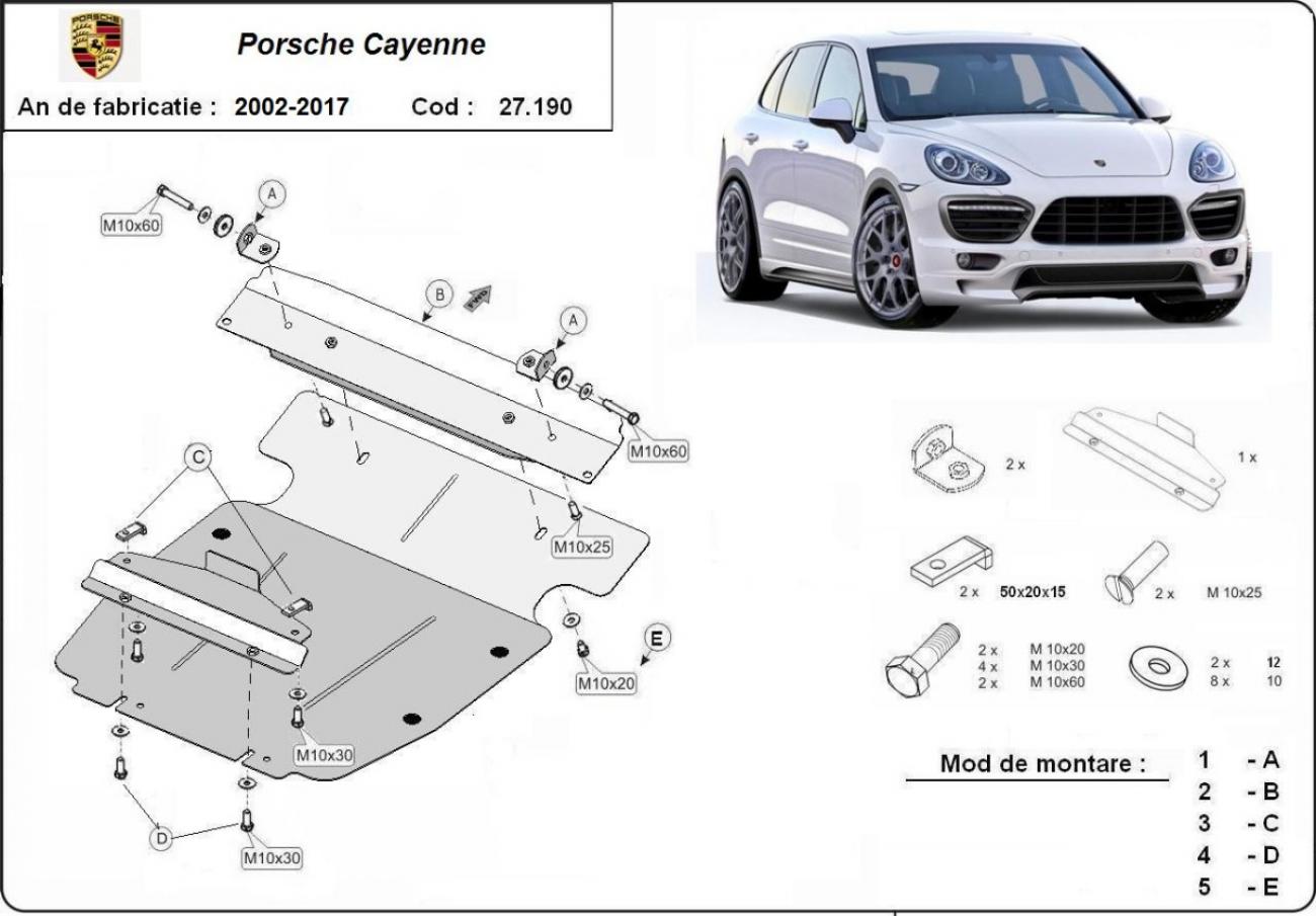 Skid plate Steel Engine | Porsche Cayenne (2002-2017) - 3