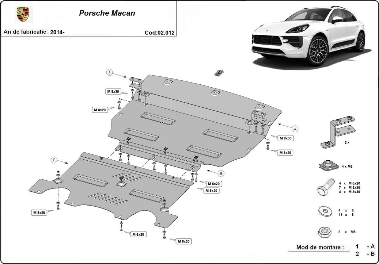 Skid plate Steel Engine+ | Porsche Macan (2014-2026) - 3