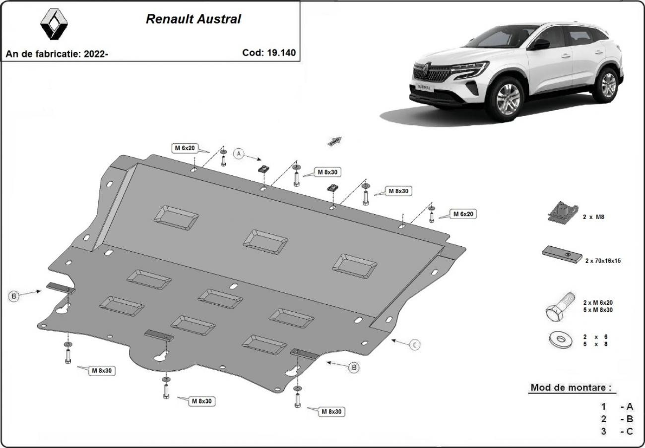 Skid plate Steel Engine+ | Renault Austral (2022-2026) - 3