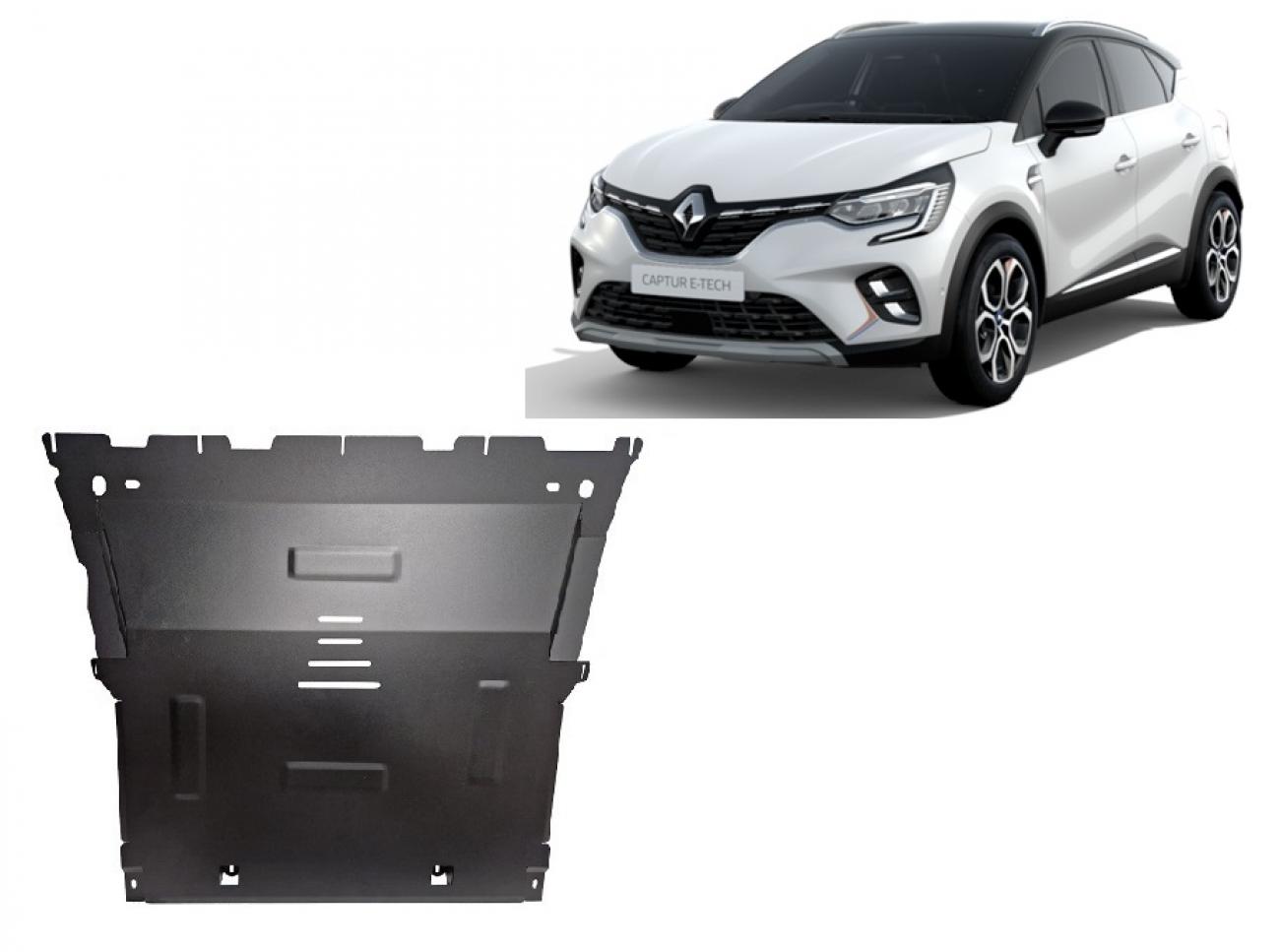 Hasplåt Stål Motor+ | Renault Captur (2019-2026) - 2