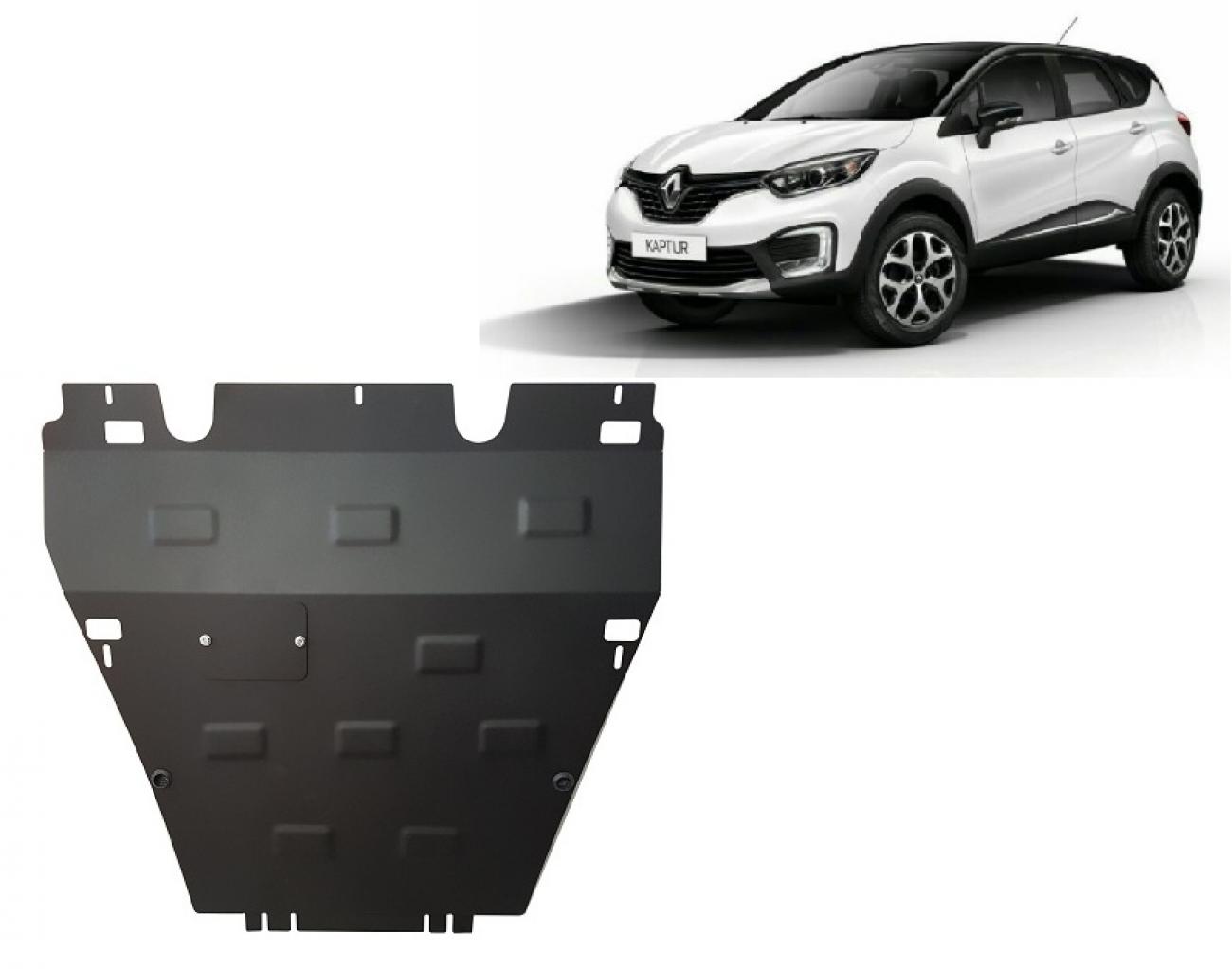 Hasplåt Stål Motor+ | Renault Captur (2013-2019) - 2