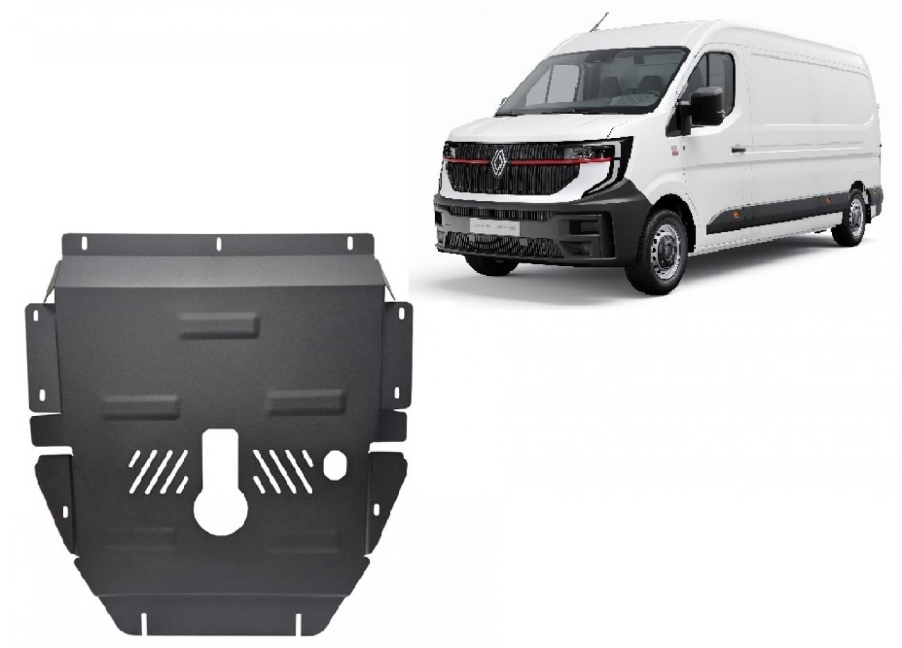 Hasplåt Stål Motor+ | Renault Master (2024-2026) - 2