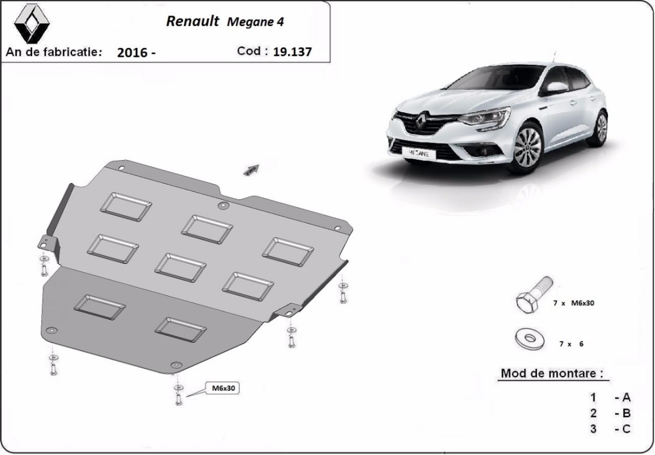 Bunnplate Stål Motor+ | Renault Megane 4 (2016-2026) - 3