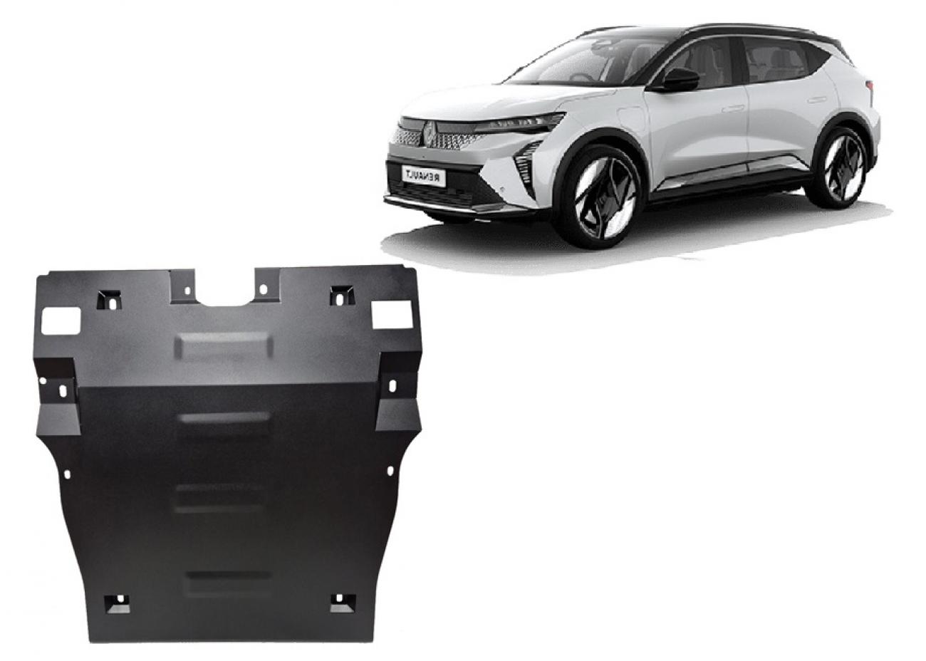 Pohjapanssari Teräs Moottori+ | Renault Scenic E-Tech (2024-2026) - 2