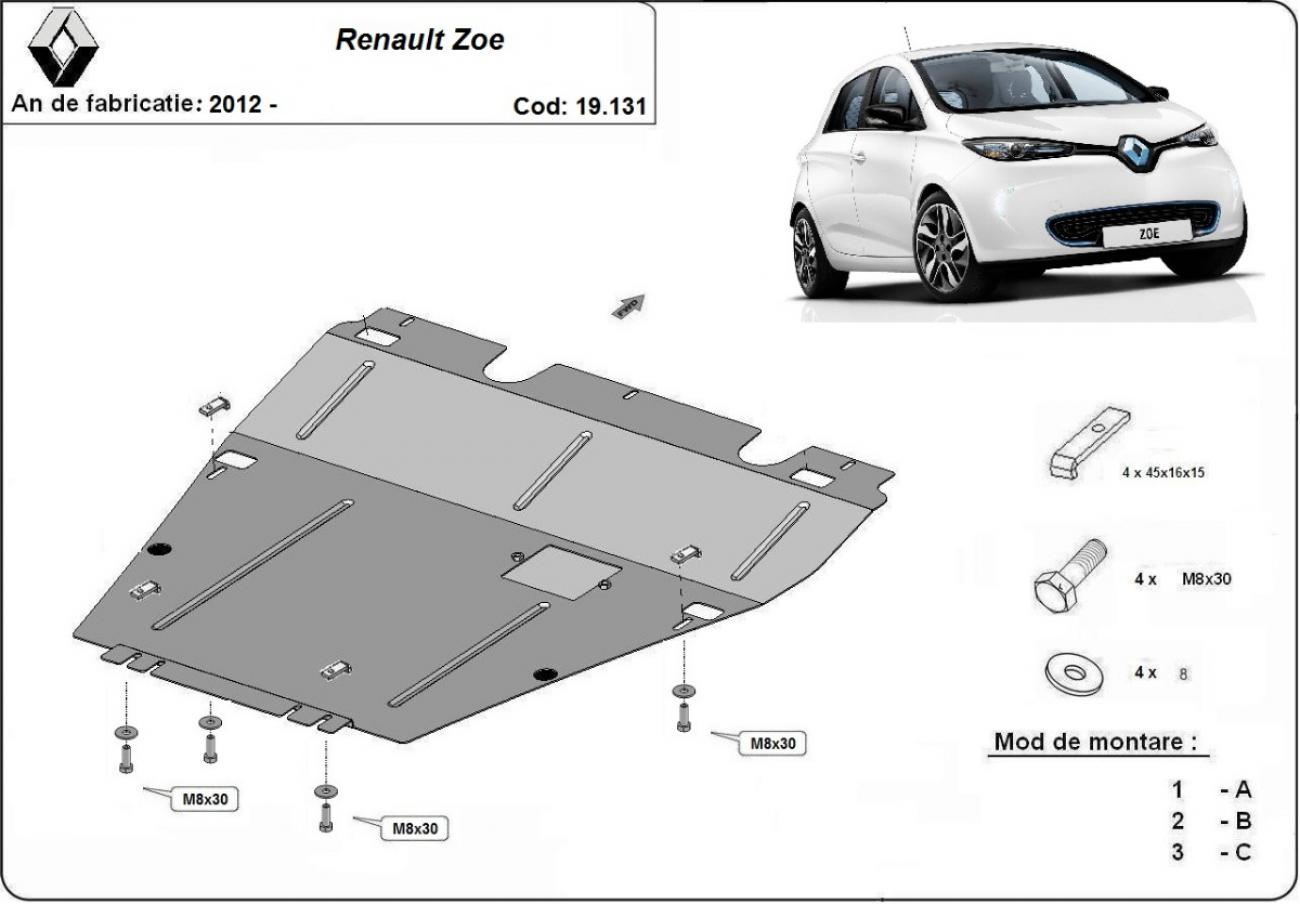 Skid plate Steel Engine | Renault Zoe (2012-2026) - 2