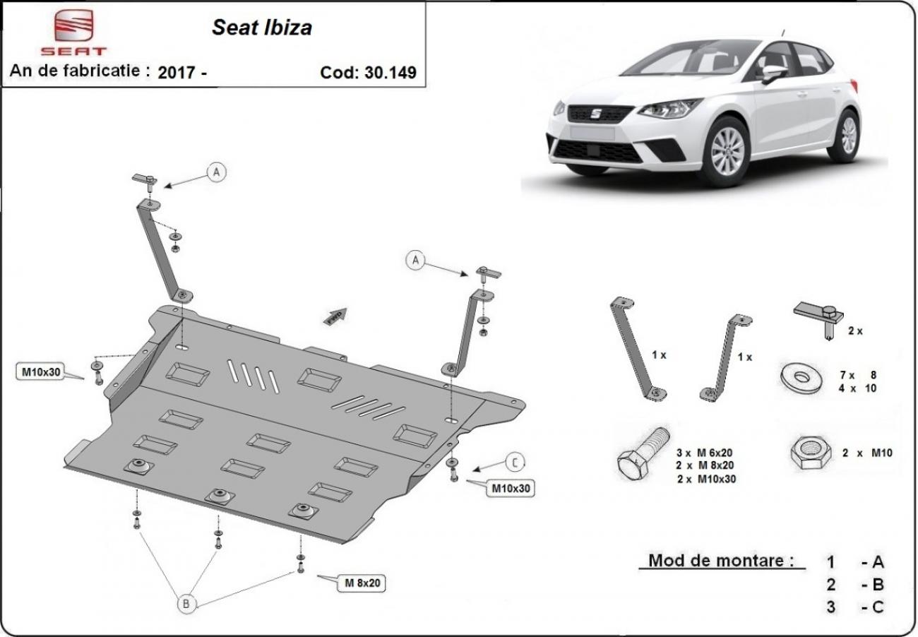 Pohjapanssari Teräs Moottori+ | Seat Ibiza (2017-2026) - 3