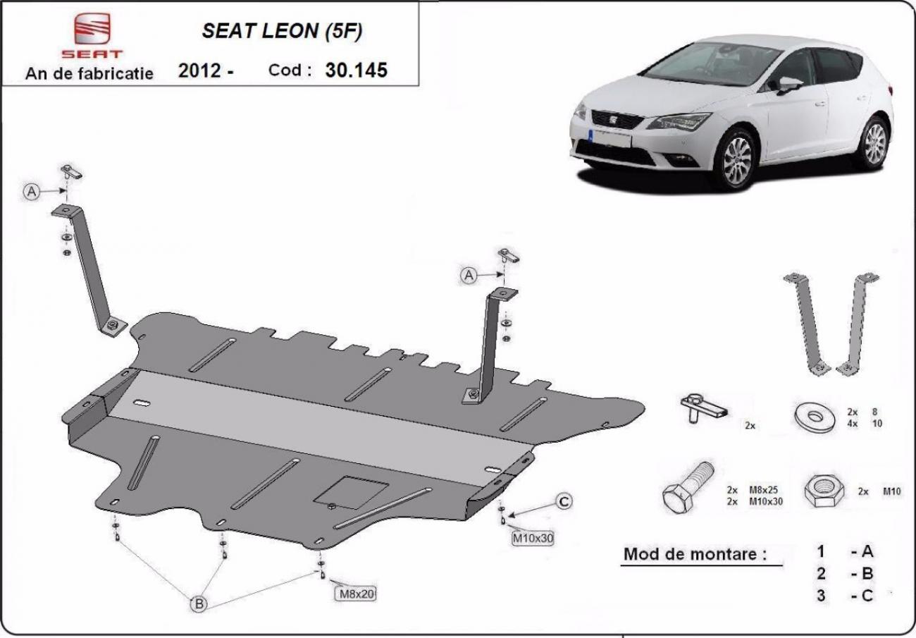 Skid plate Steel Engine+ | Seat Leon Mk3 (2012-2020) - 3