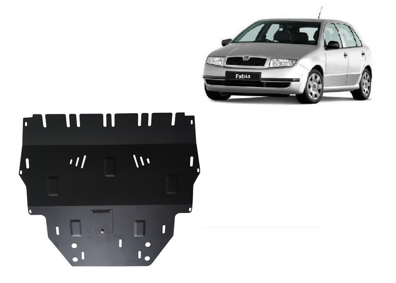 Hasplåt Stål Motor+ | Skoda Fabia Diesel (1999-2007) - 2