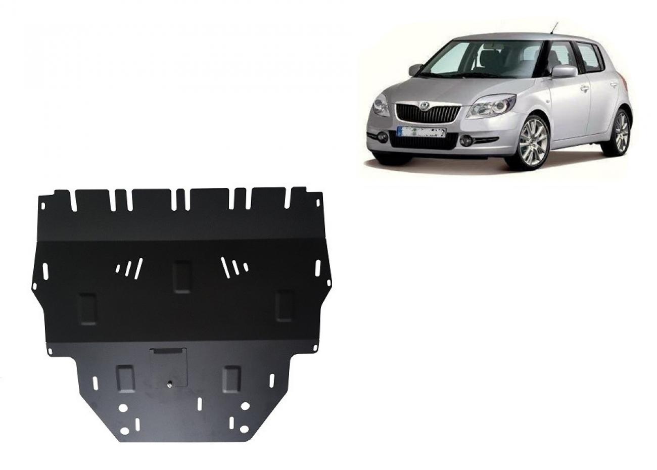 Skid plate Steel Engine+ | Skoda Fabia 2 Diesel (2007-2014) - 2