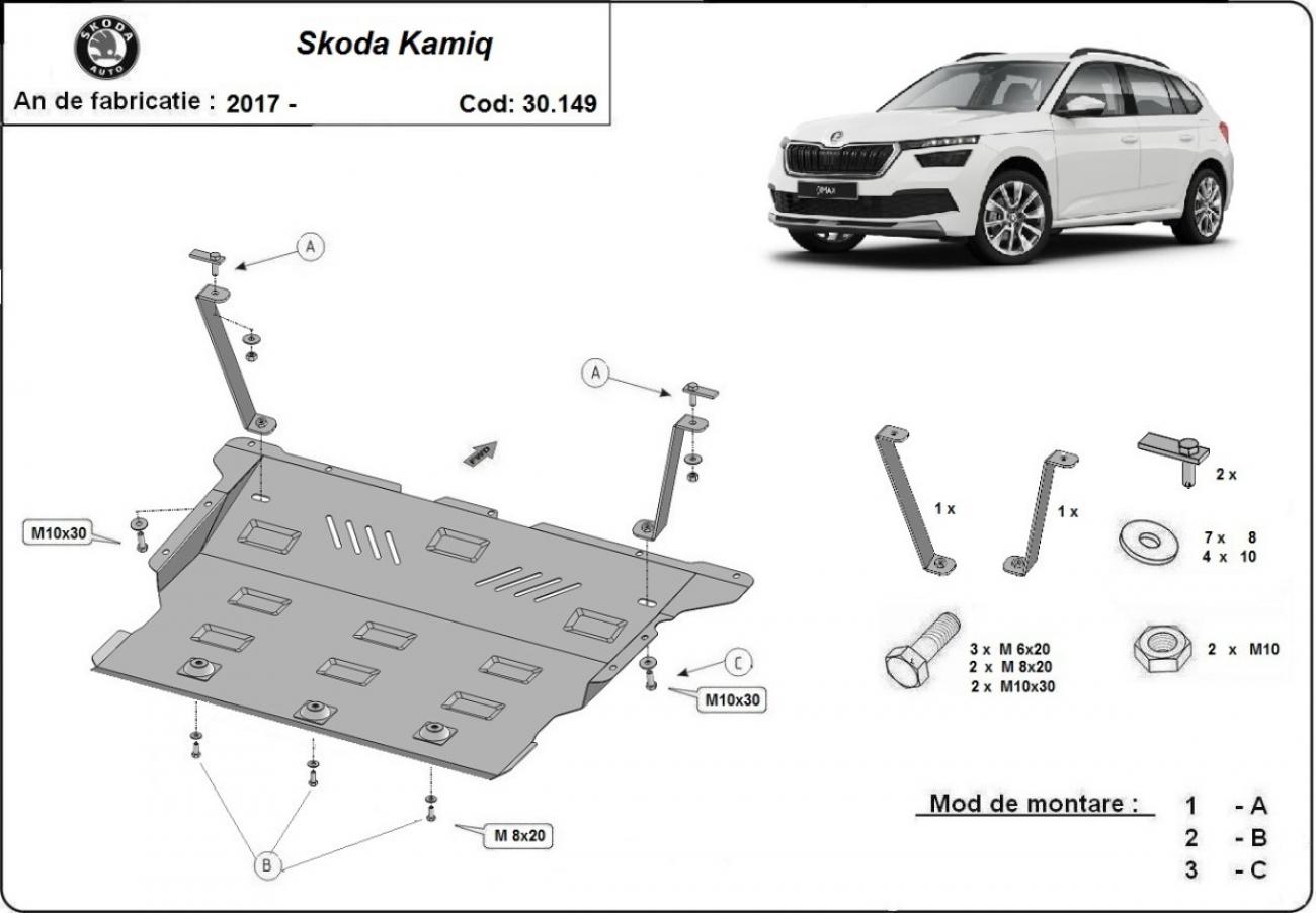 Skid plate Steel Engine+ | Skoda Kamiq (2019-2026) - 3