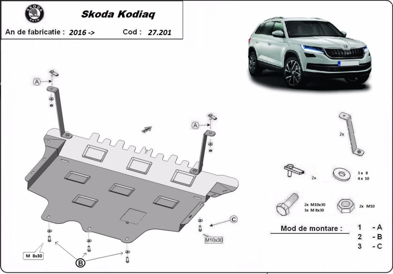 Skid plate Steel Engine+ | Skoda Kodiaq (2016-2024) - 3