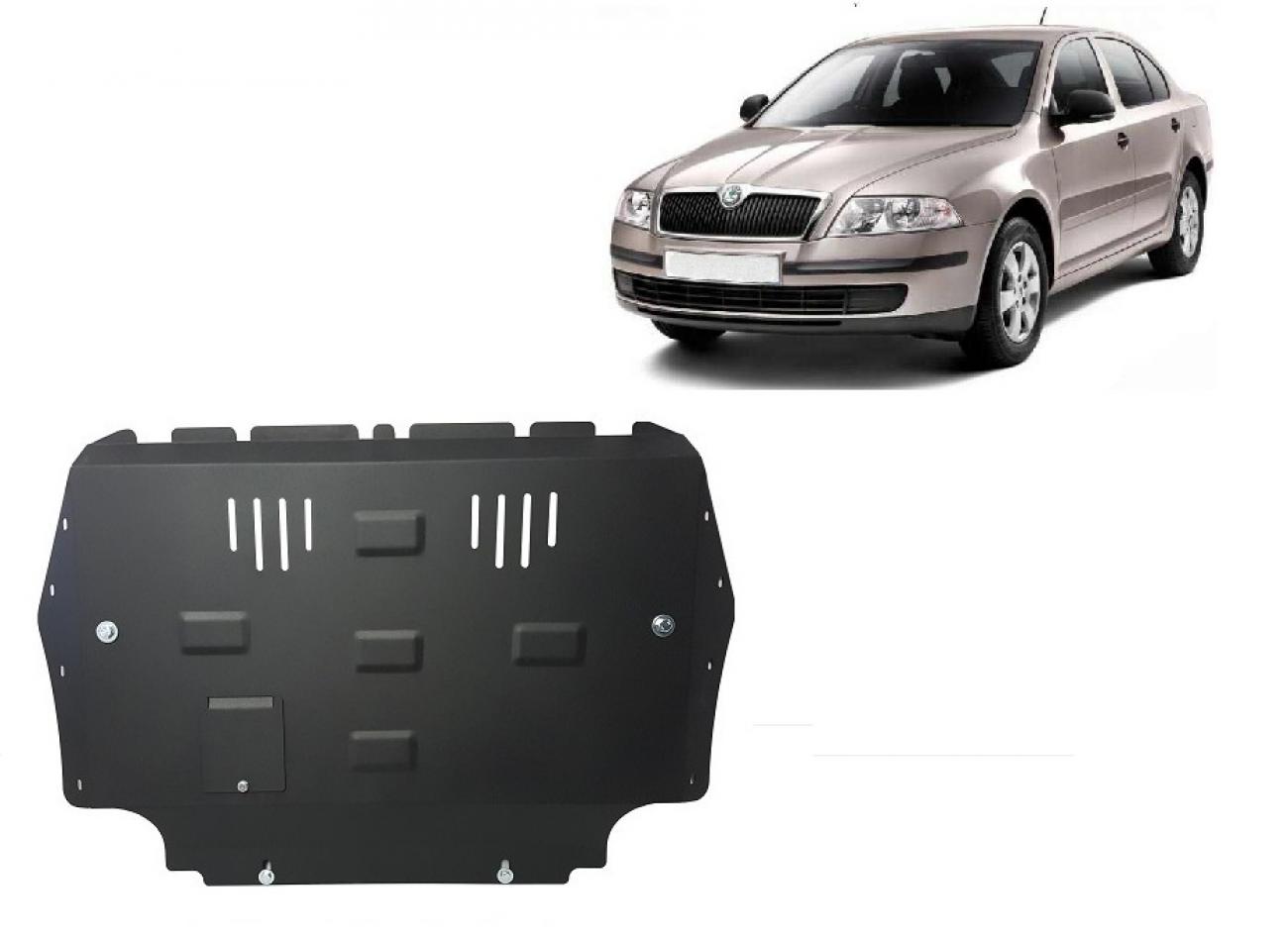 Pohjapanssari Teräs Moottori+ | Skoda Octavia 2 (2010-2012) - 2