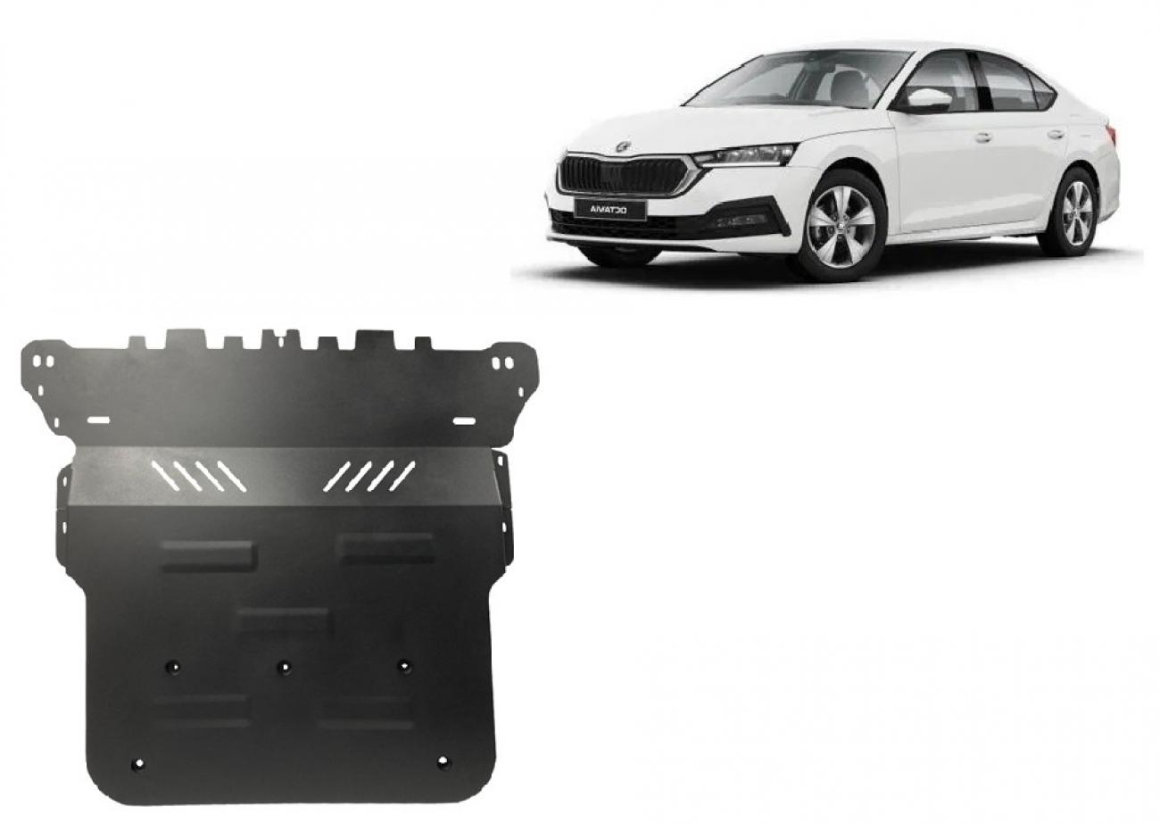 Hasplåt Stål Motor+ | Skoda Octavia 4 (2019-2026) - 2