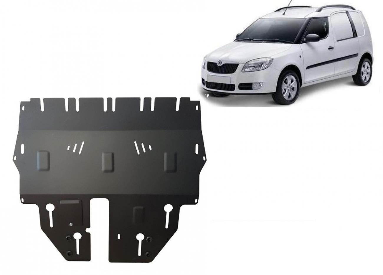 Hasplåt Stål Motor+ | Skoda Praktik (2006-2015) - 2