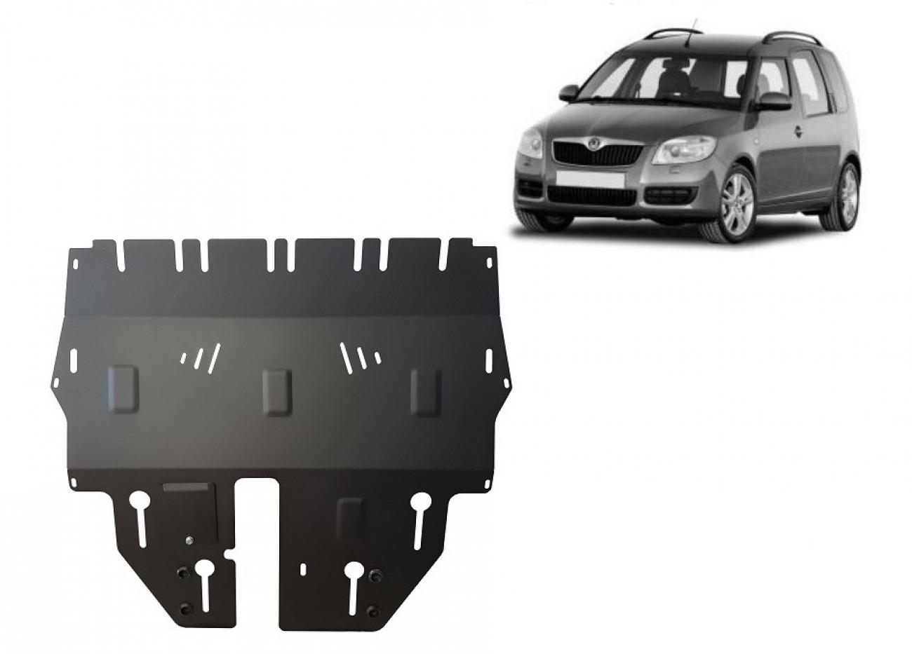 Skid plate Steel Engine+ | Skoda Roomster (2006-2015) - 2