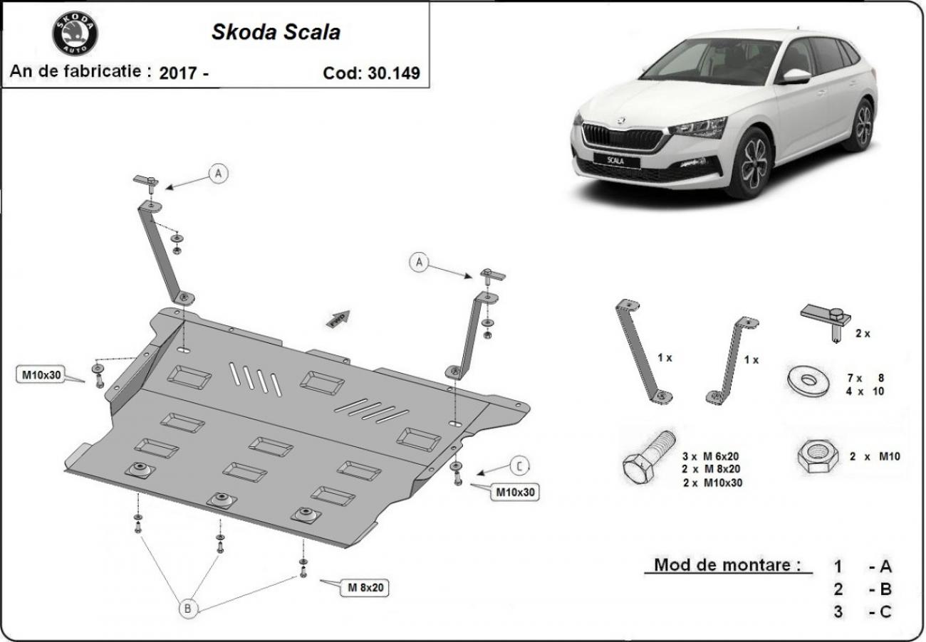 Skid plate Steel Engine+ | Skoda Scala (2019-2026) - 3