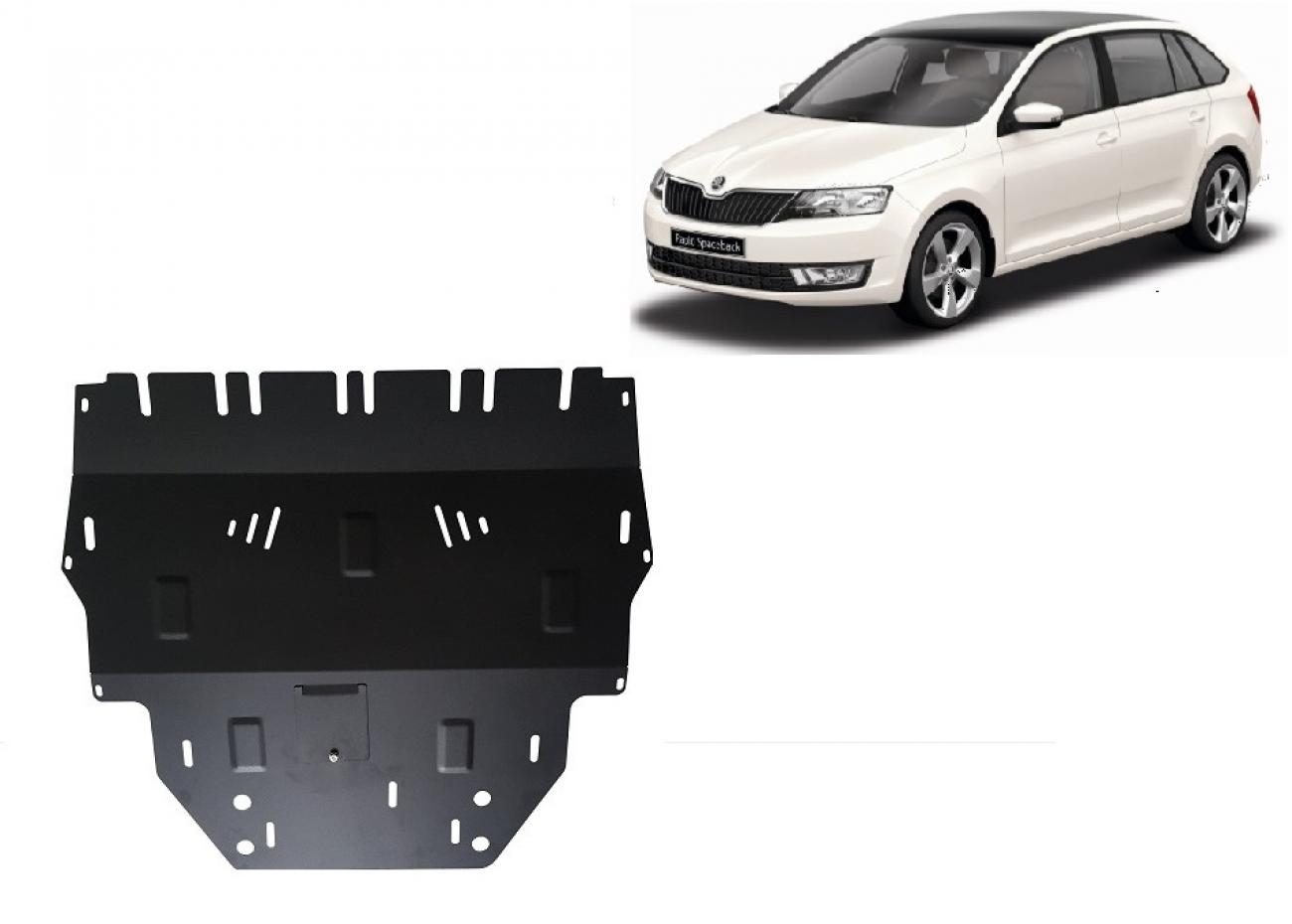 Skid plate Steel Engine+ | Skoda Spaceback (2013-2019) - 2