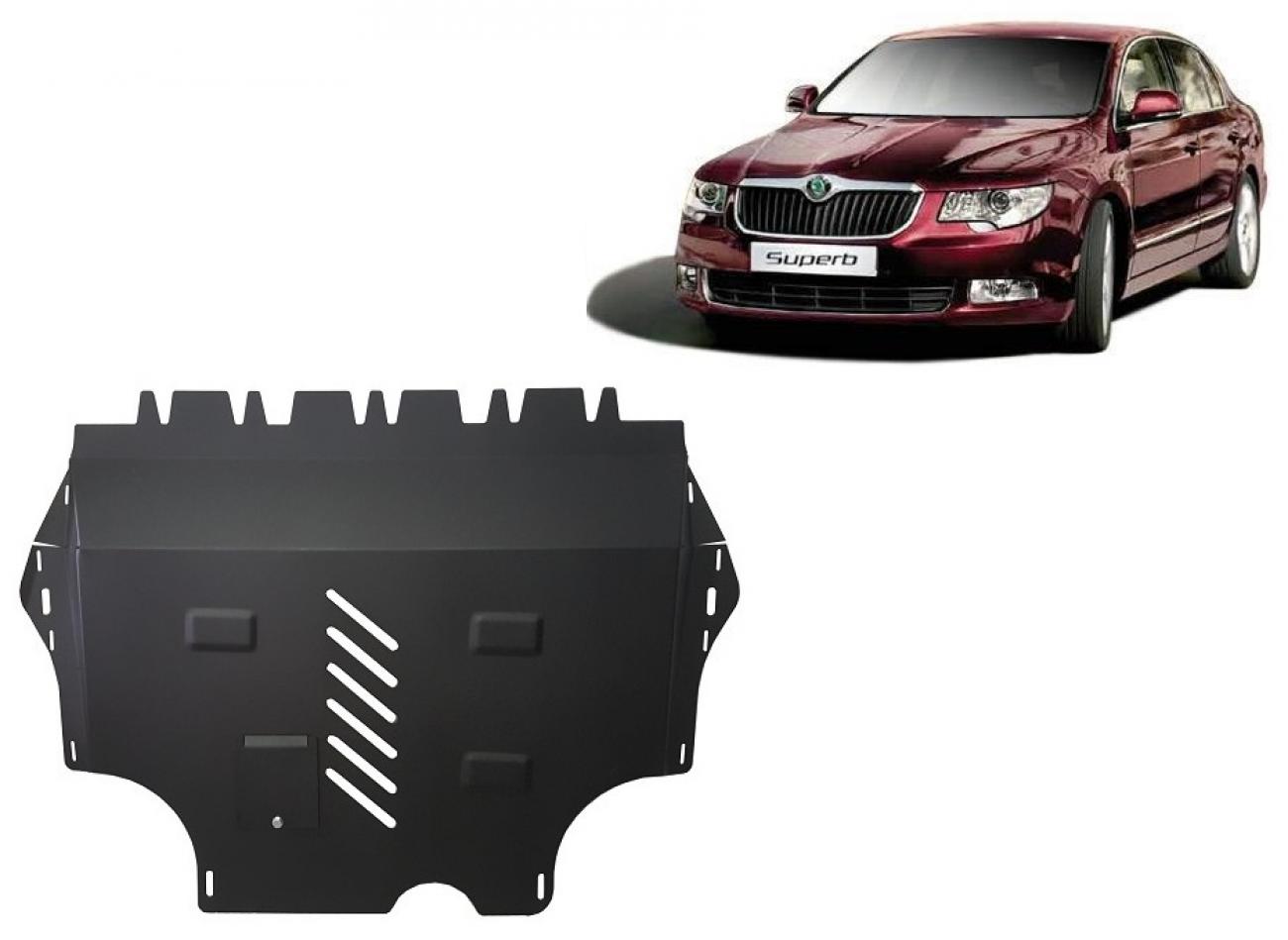 Skid plate Steel Engine+ | Skoda Superb (2008-2015) - 2