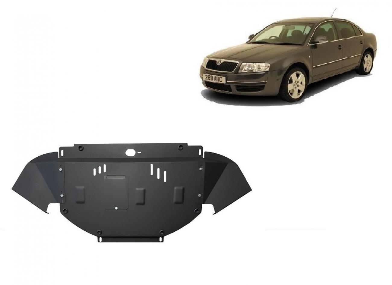 Bundplade Stål Motor+ | Skoda Superb - 1,8 1,9 2,0 TDI (2001-2008) - 2