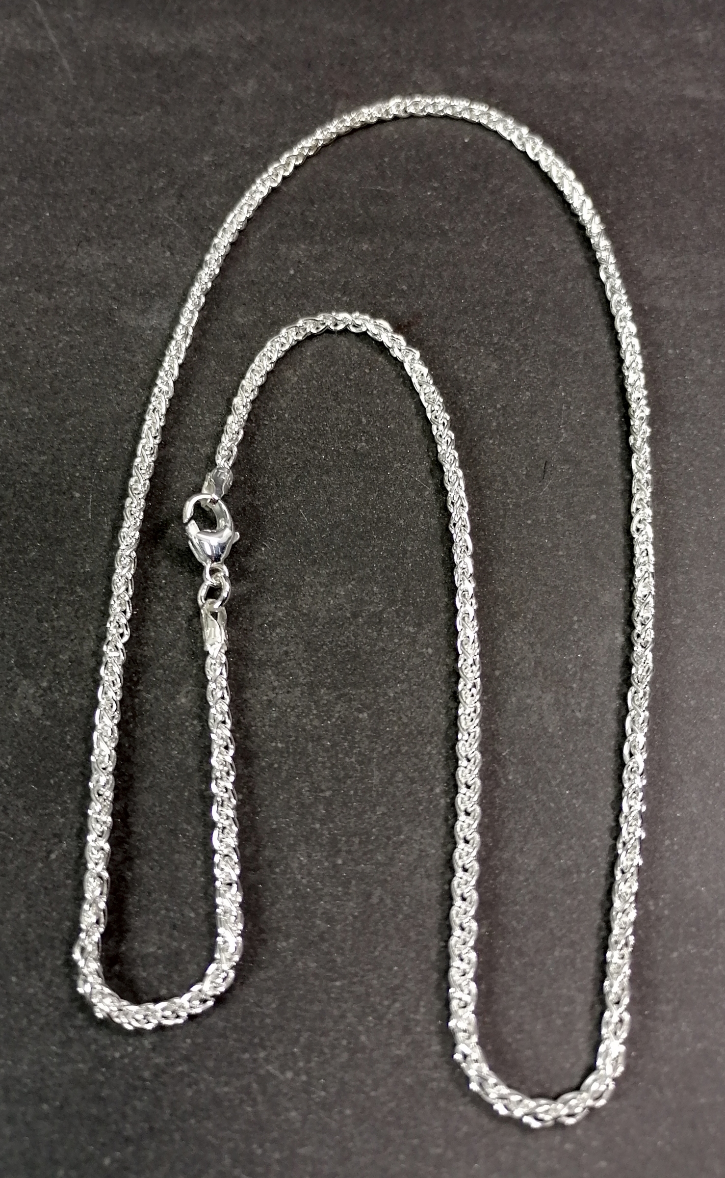 "Fläta"  kedja  i Sterling Silver  - 2mm - 2