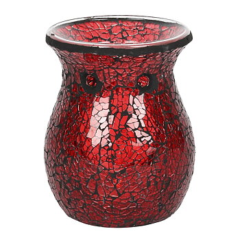 Röd /Svart spegeleffekt/Mosaik  Aromalampa