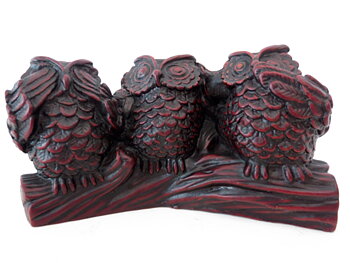 Tre kloka Ugglor - 8cm
