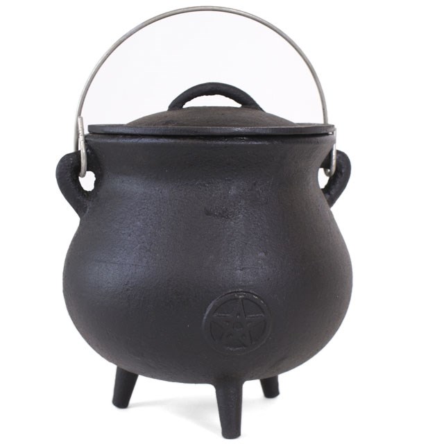Häxkittel / Cauldron med Pentagram -  19cm