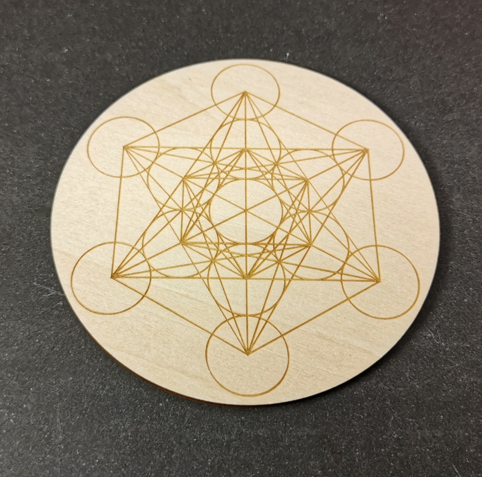 kristallnät/ grid platta metatron kub