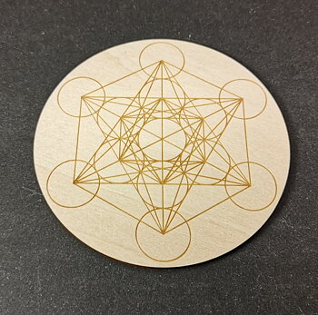 kristallnät/ grid platta metatron kub