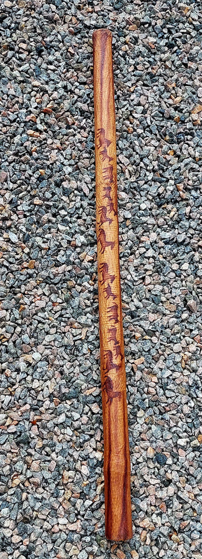 Regnstav i Barktäkt bambu / Regnpinne - Djurmotiv
