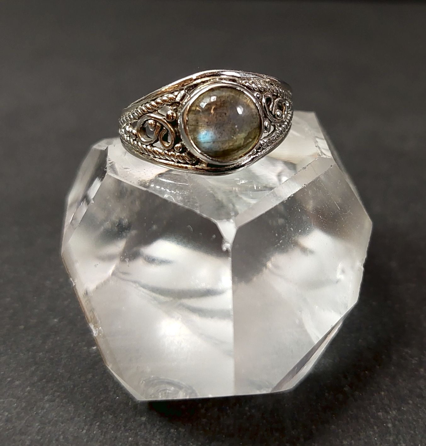 Silverring  - Cabochon i olika stenar - 5