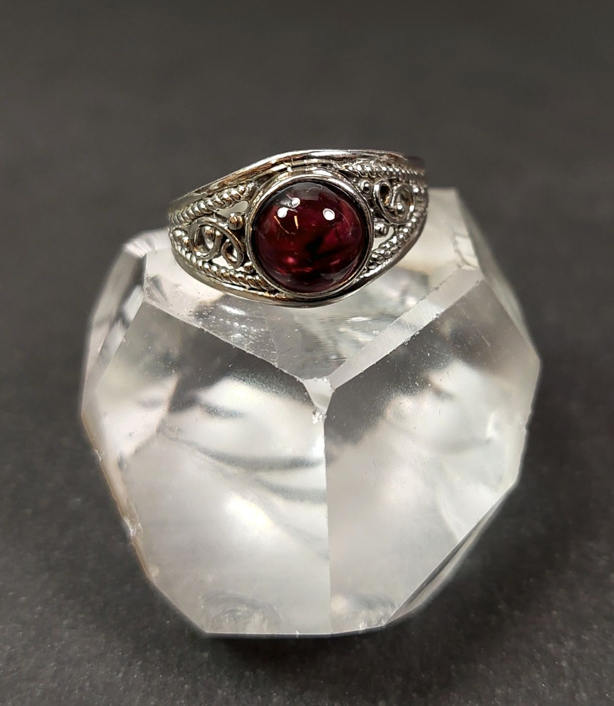 Silverring  - Cabochon i olika stenar - 3