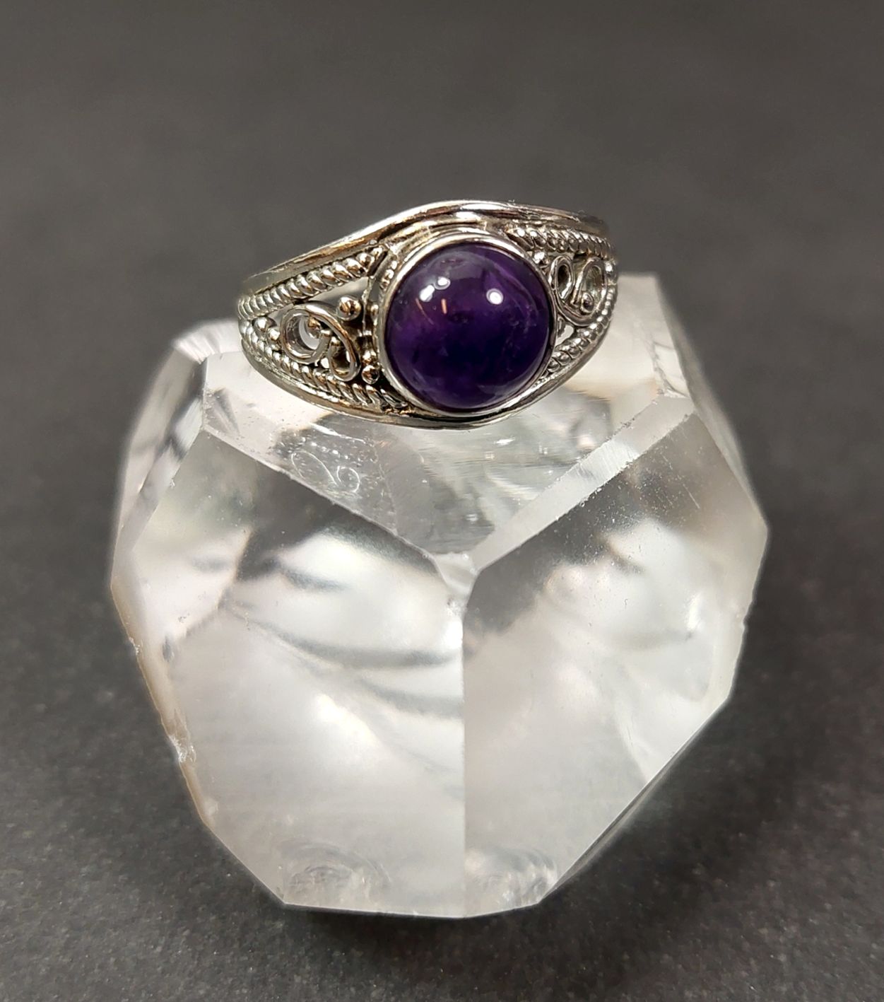 Silverring  - Cabochon i olika stenar - 2