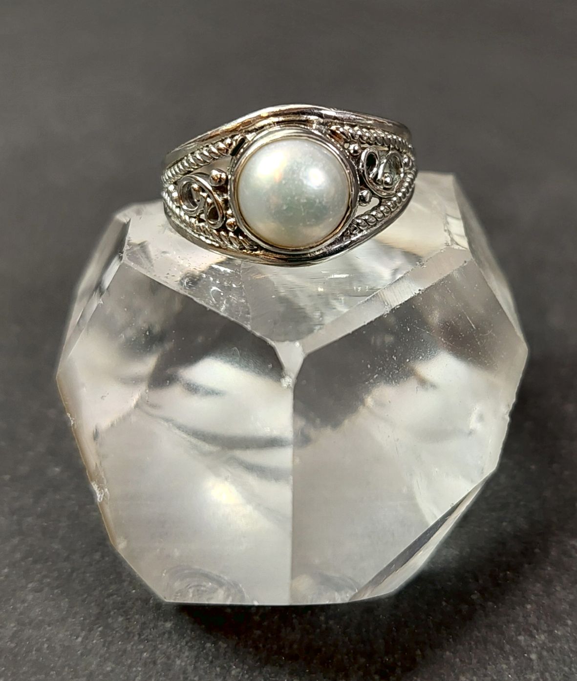 Silverring  - Cabochon i olika stenar - 8